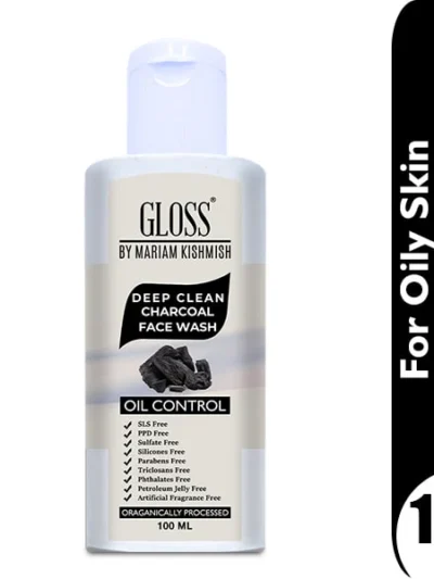 Deep Cleanse Charcoal Face Wash – Detoxify, Purify & Control Oil
